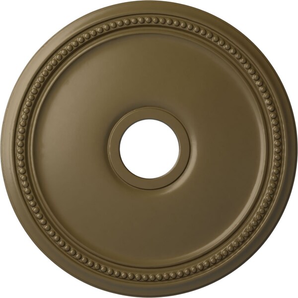 Ekena Millwork Diane Ceiling Medallion (Fits Canopies up to 5 3/8"), 18"OD x 3 5/8"ID x 1 1/8"P, Mississippi Mud CM18DIMMF - main